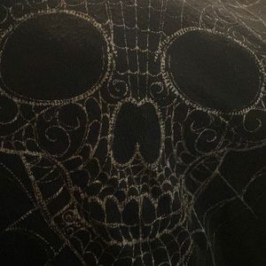 Torrid Skull skeleton Asymmetric Shark Bite Hem Tank Top